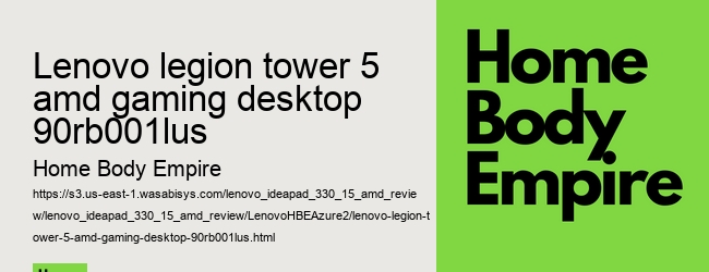 lenovo legion tower 5 amd gaming desktop 90rb001lus
