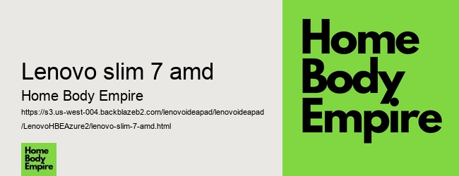 lenovo slim 7 amd