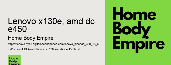 lenovo x130e, amd dc e450