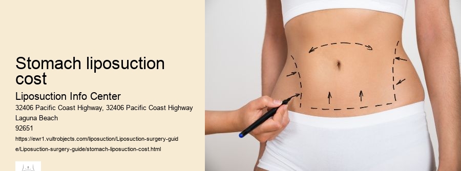 stomach liposuction cost