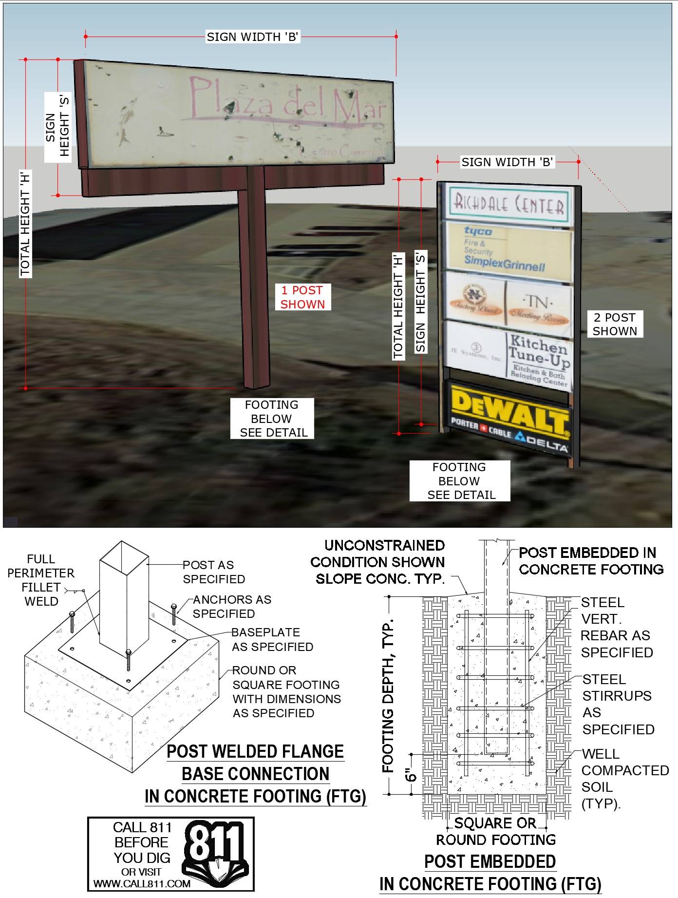 Sign Dimensions