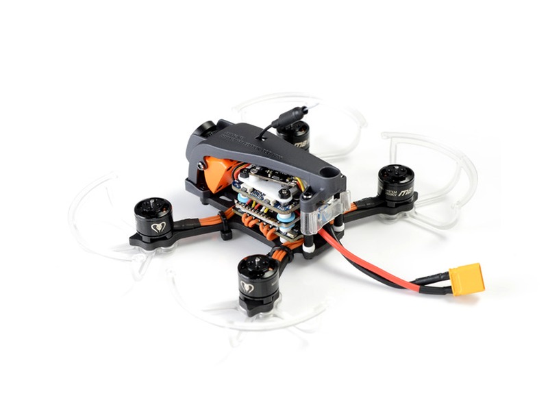 How do you control a drone with a quadcopter?