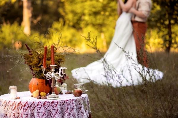 7 Herbst Hochzeit Tafelaufsätze