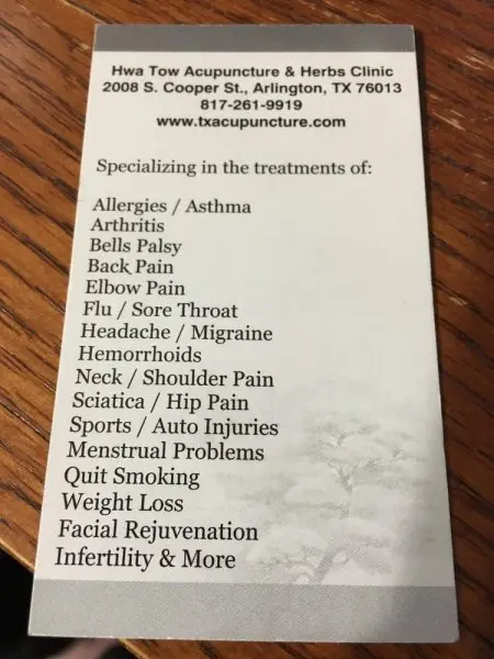 Hwa Tow Acupuncture Clinic Hwa Tow Acupuncture Clinic