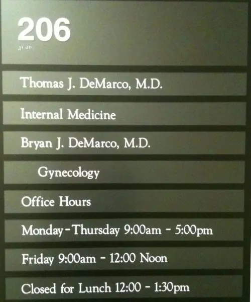 Demarco Thomas J, MD Demarco Thomas J, MD
