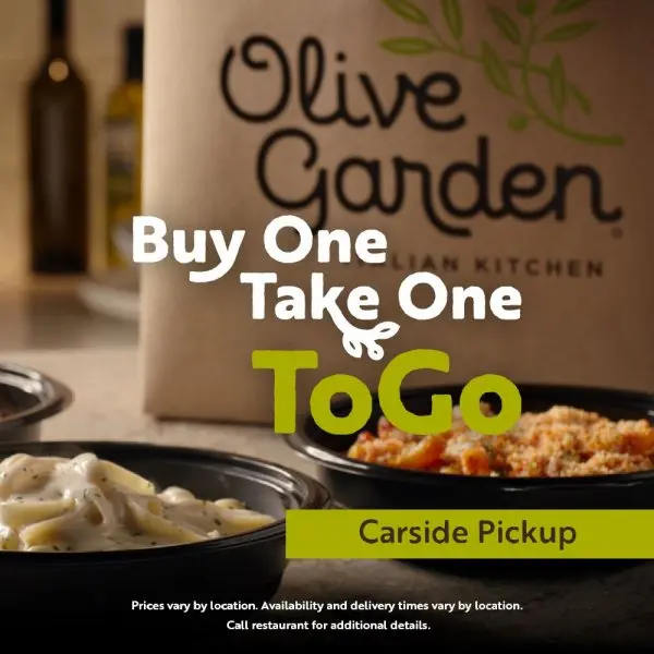 Olive Garden - Carside Pickup Available Olive Garden - Carside Pickup Available