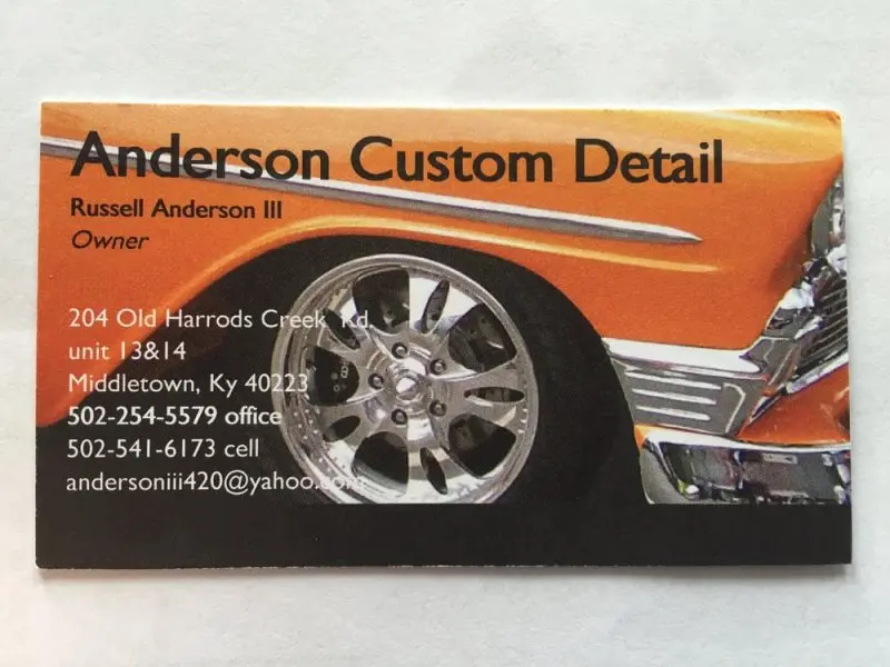Anderson Custom Detail Anderson Custom Detail
