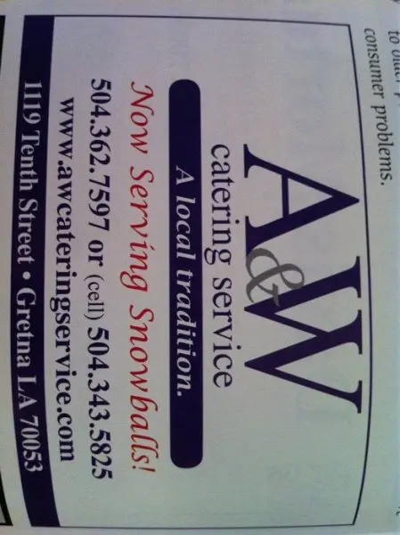 A & W Catering A & W Catering
