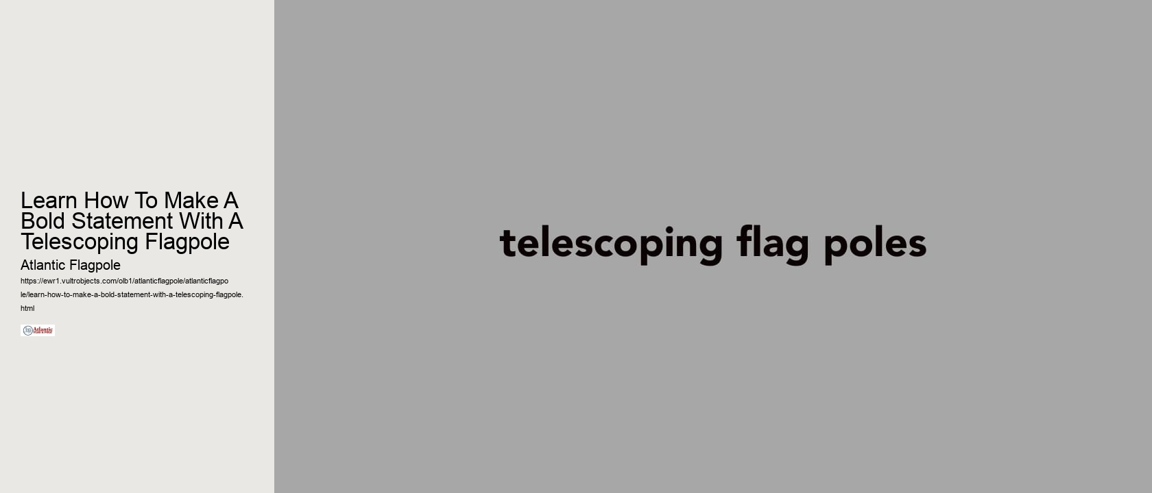Learn How To Make A Bold Statement With A Telescoping Flagpole