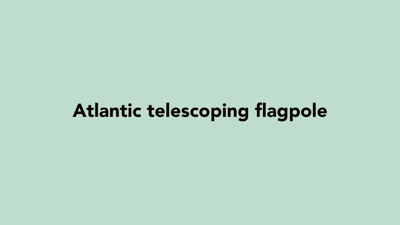 telescopic flagpole