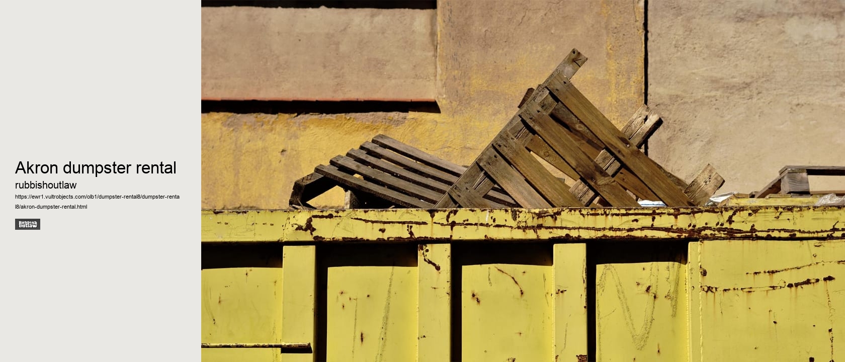 akron dumpster rental