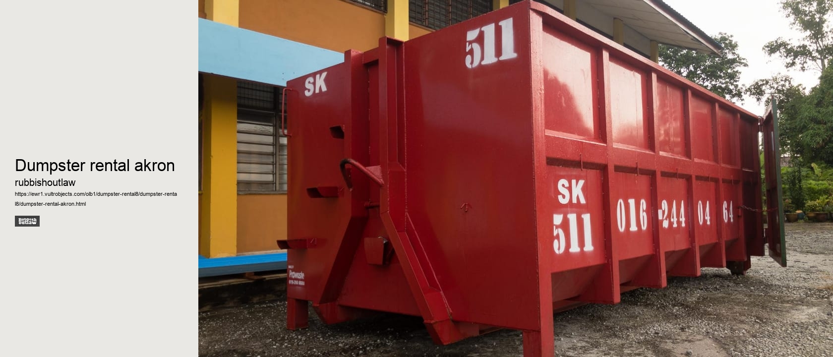 dumpster rental akron