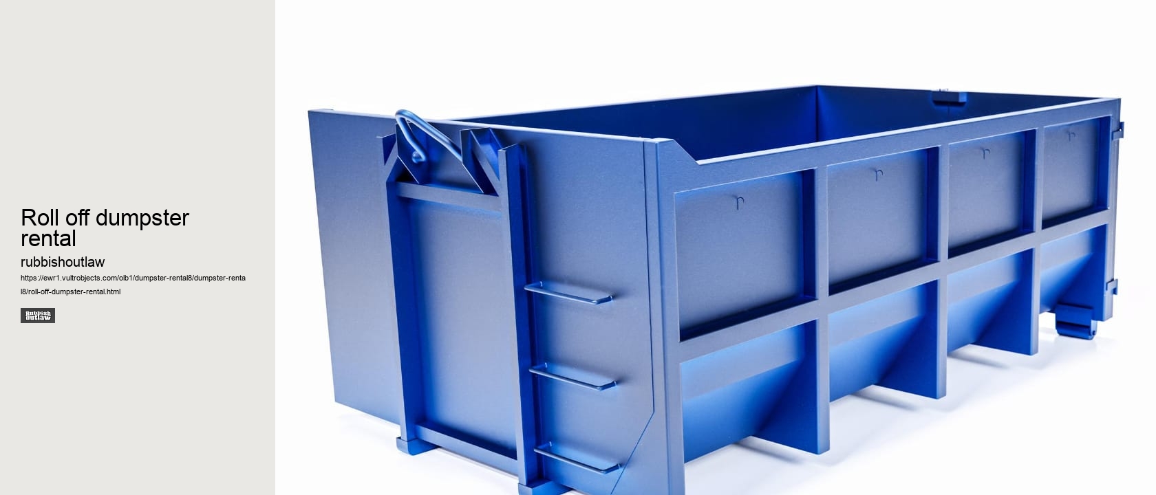 roll off dumpster rental