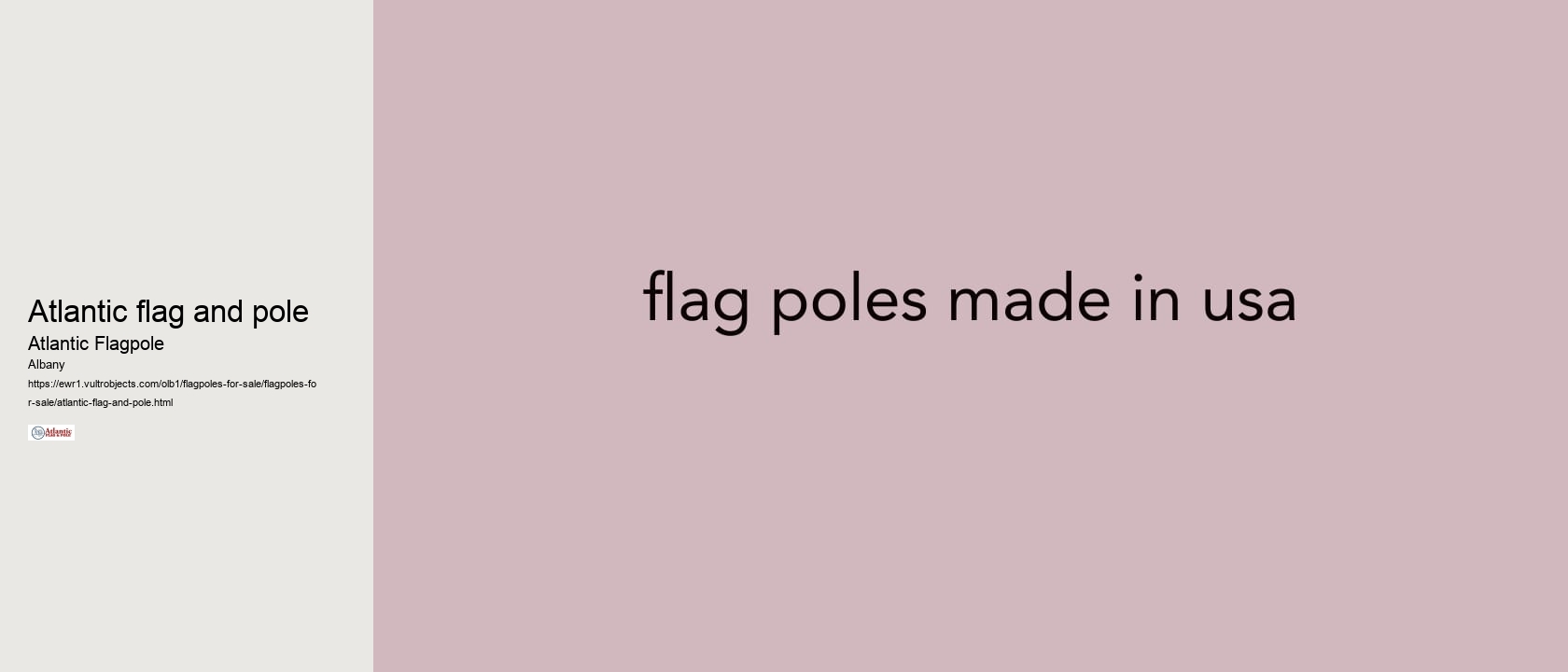 atlantic flag and pole