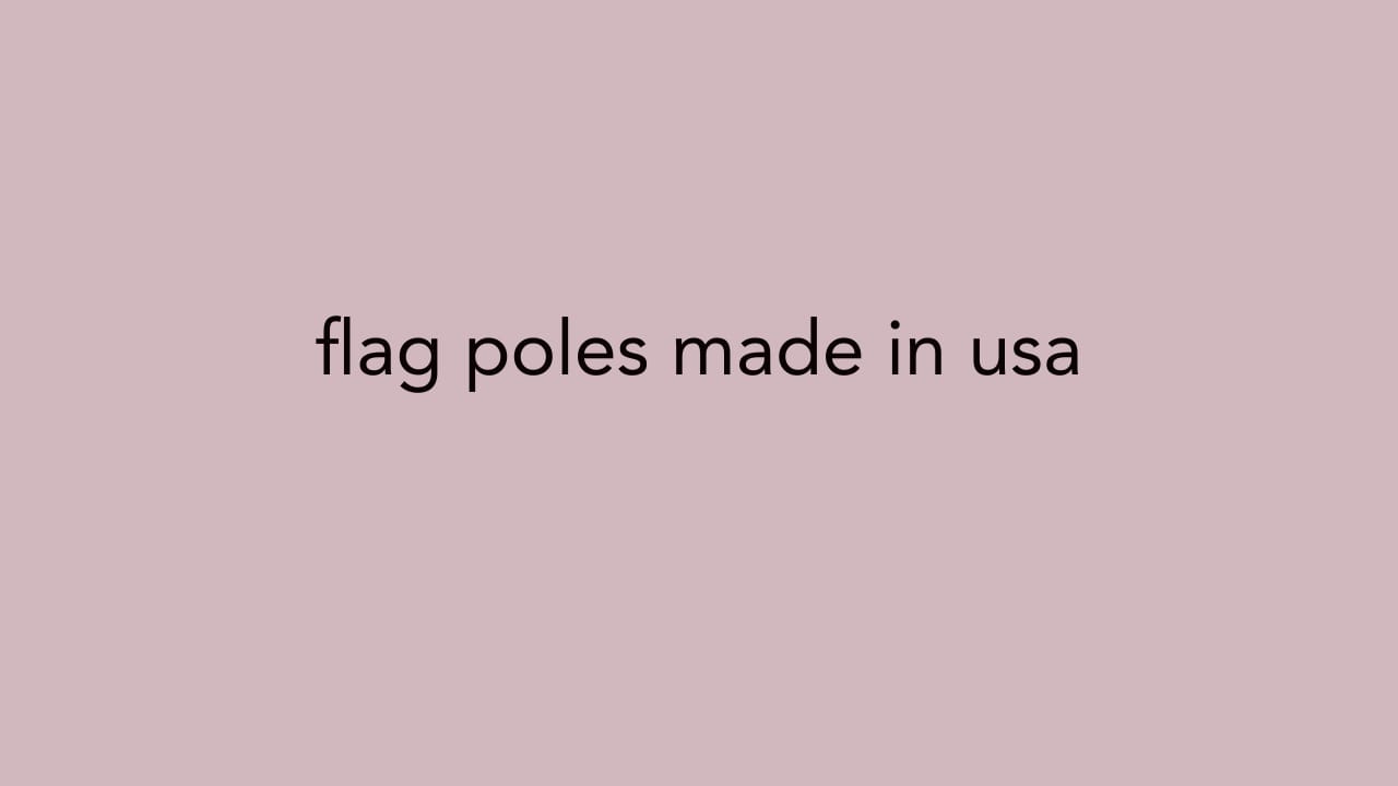 Indoor flagpoles