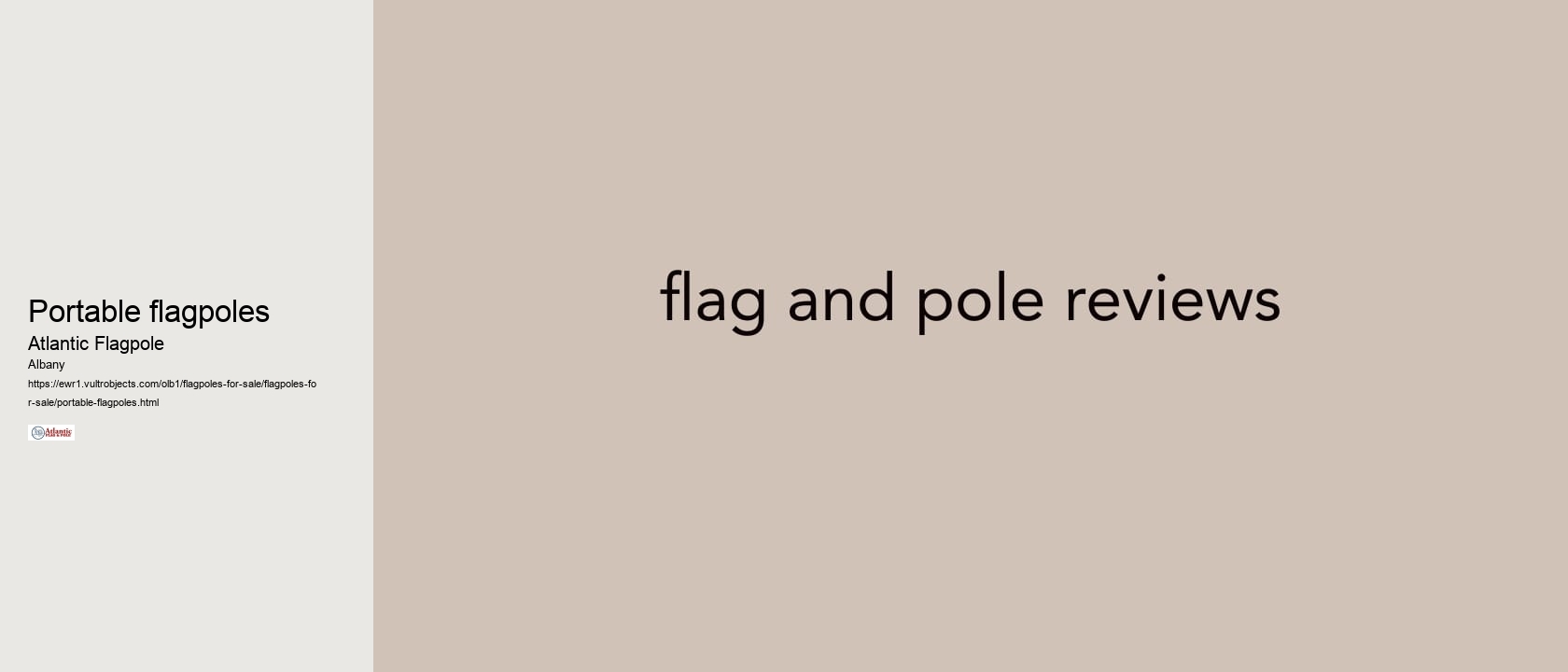 Portable flagpoles