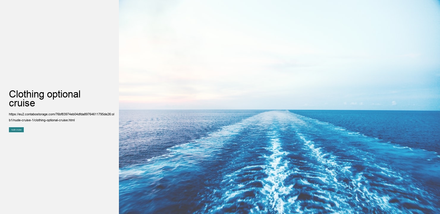 clothing optional cruise  