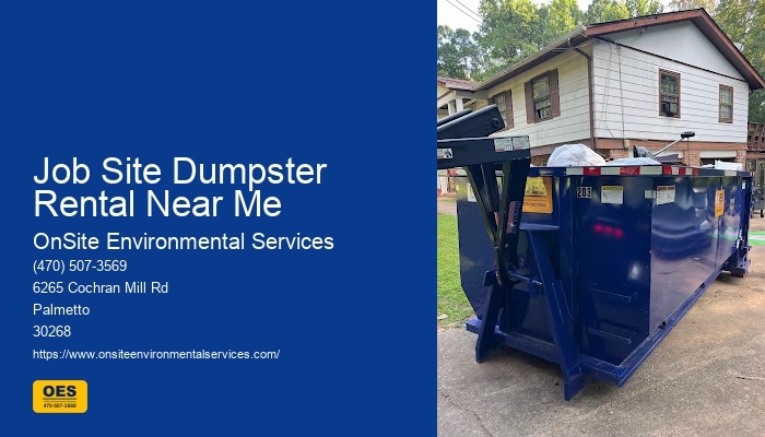 Dumpster Service Residential