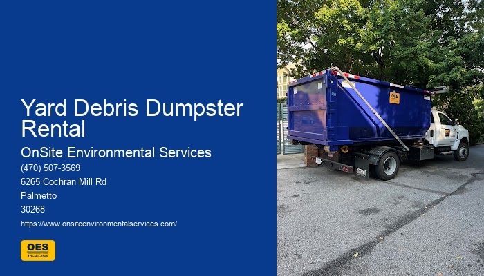 Construction Debris Dumpster Rental