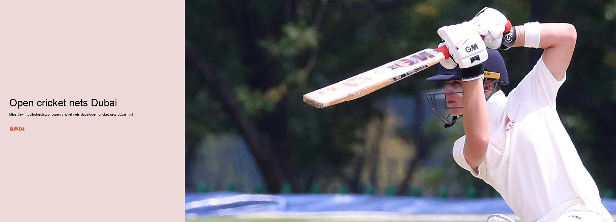 open cricket nets Dubai