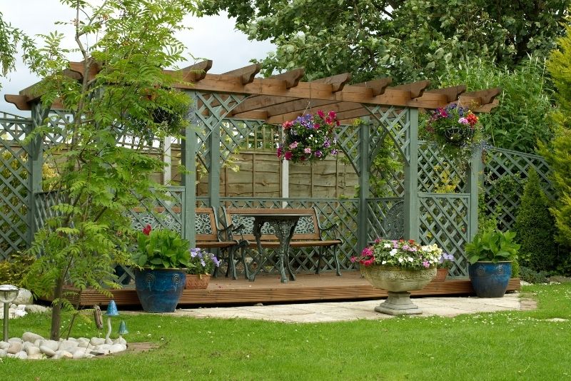 pergola attached to house