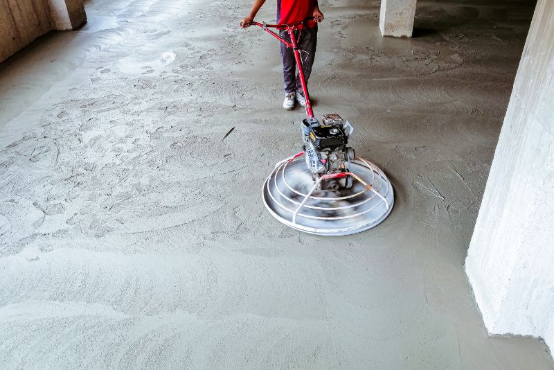 polished concrete floor repair