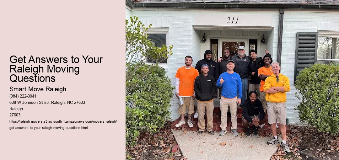 Get Answers to Your Raleigh Moving Questions