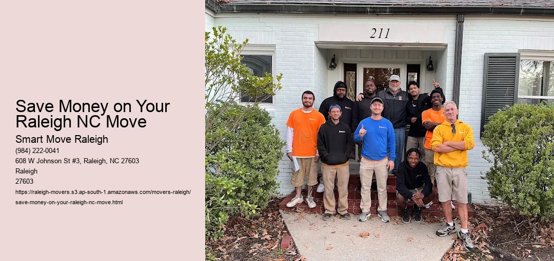 Save Money on Your Raleigh NC Move