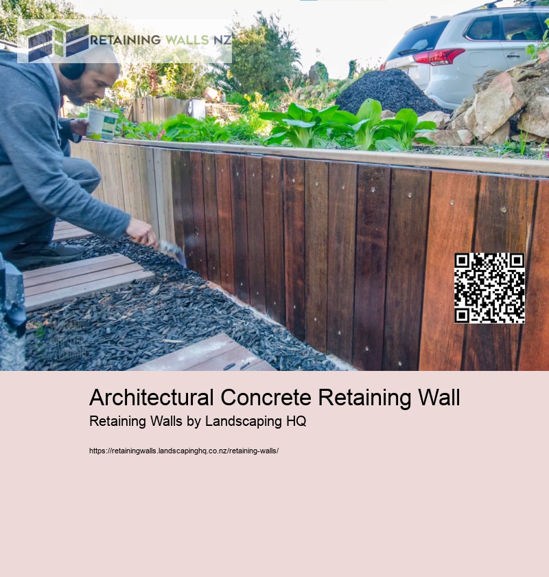 Architectural Concrete Retaining Wall