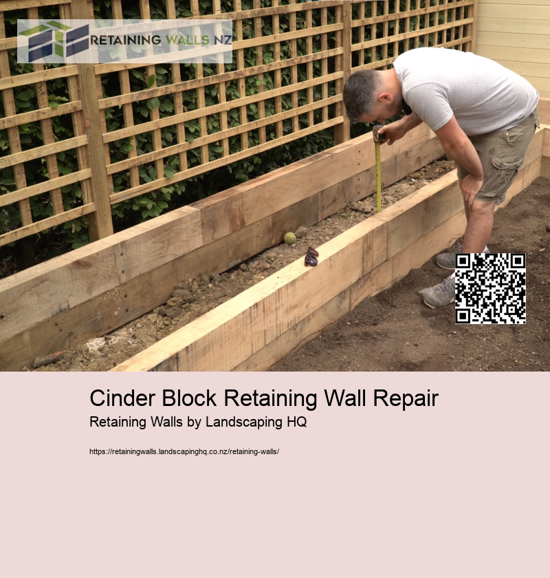 Cinder Block Retaining Wall Repair