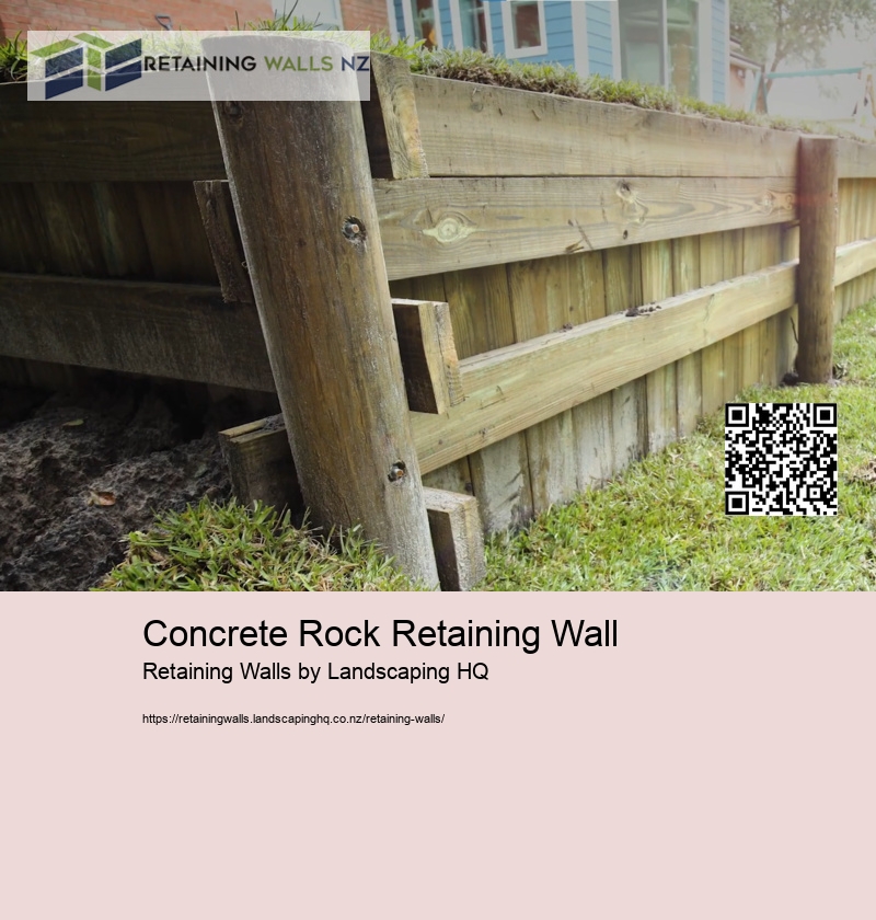 Concrete Rock Retaining Wall