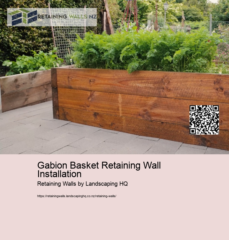 Gabion Basket Retaining Wall Installation