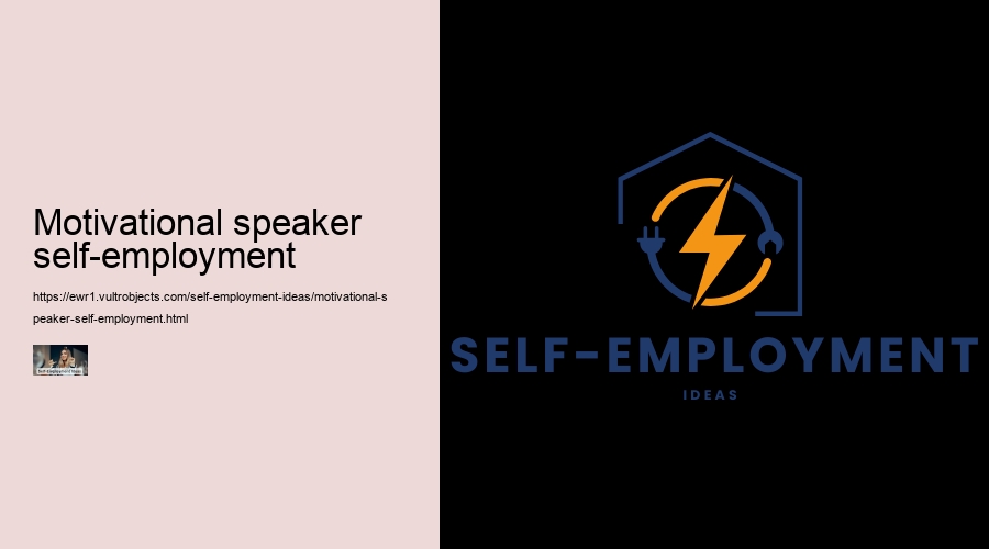 motivational speaker self-employment
