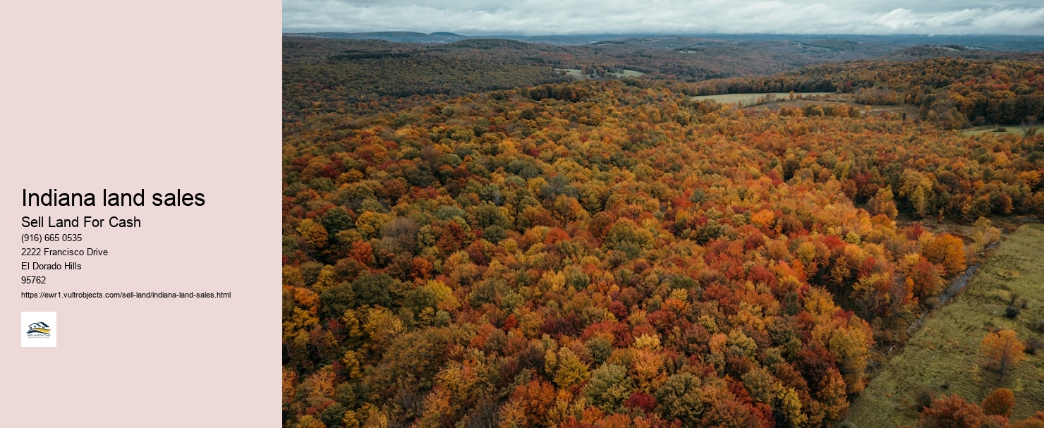 Indiana land sales