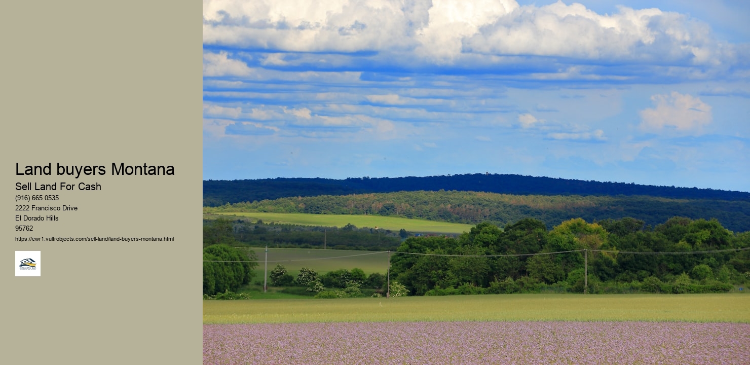 Land buyers Montana