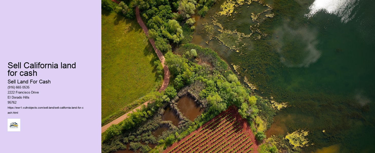 Sell California land for cash