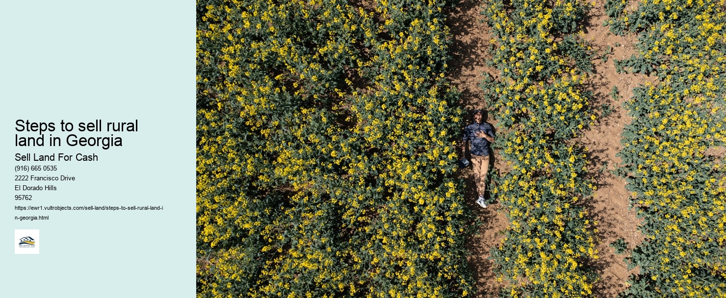 Steps to sell rural land in Georgia