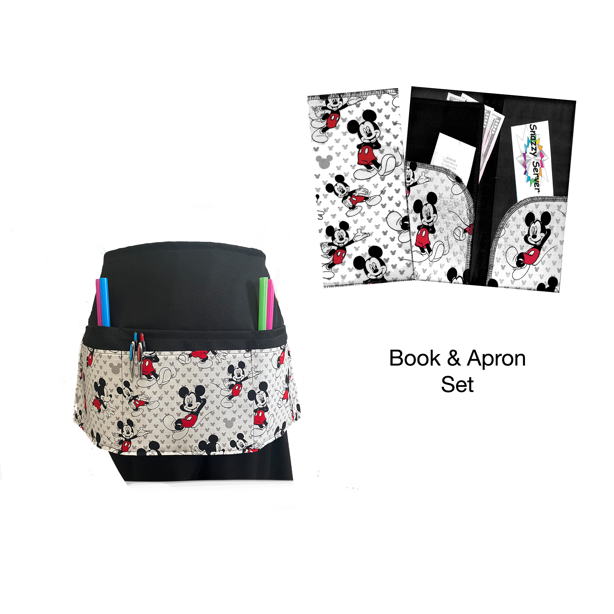 Disney Mickey Mouse Red Book & Apron Set