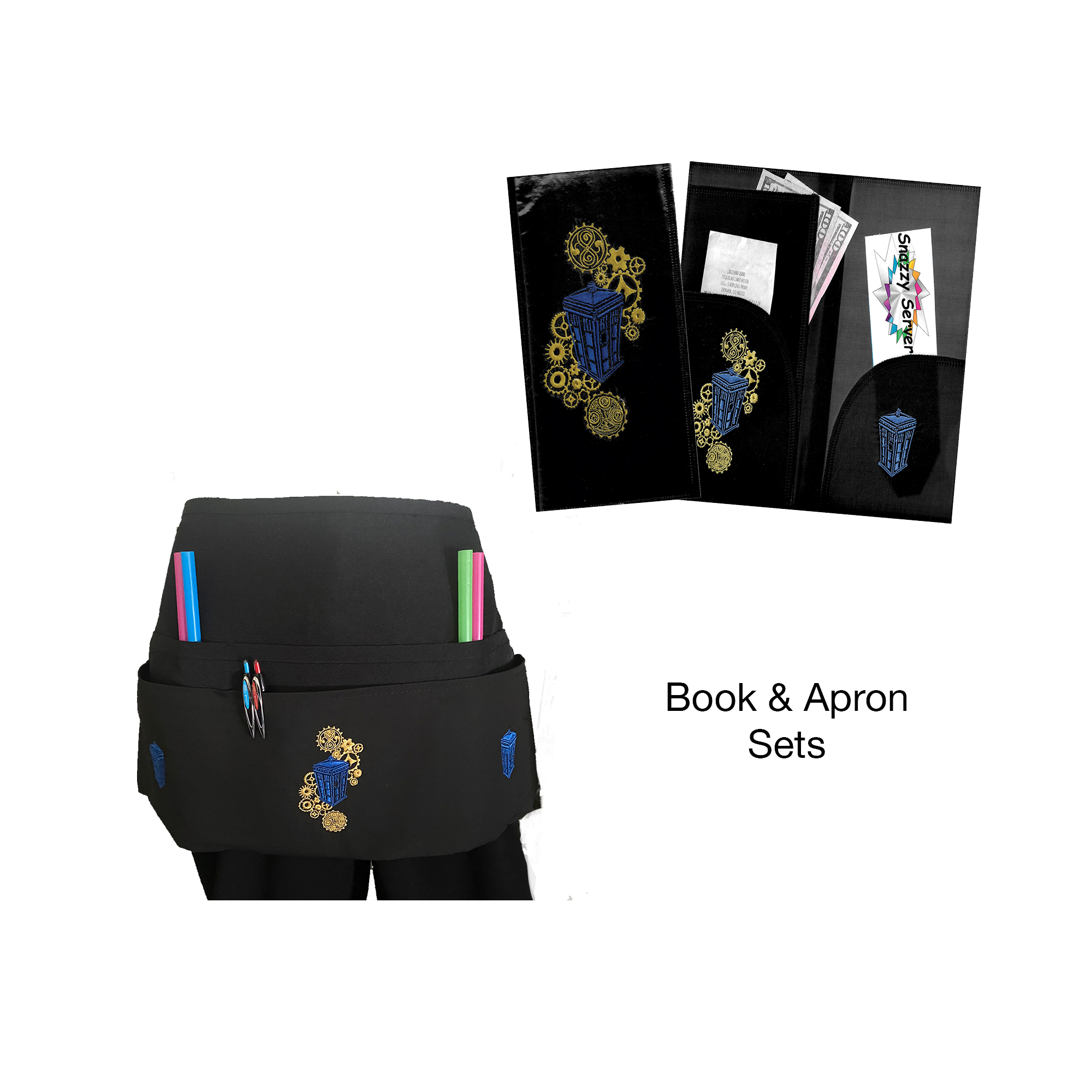 Dr Who Embroidery Book & Apron Set