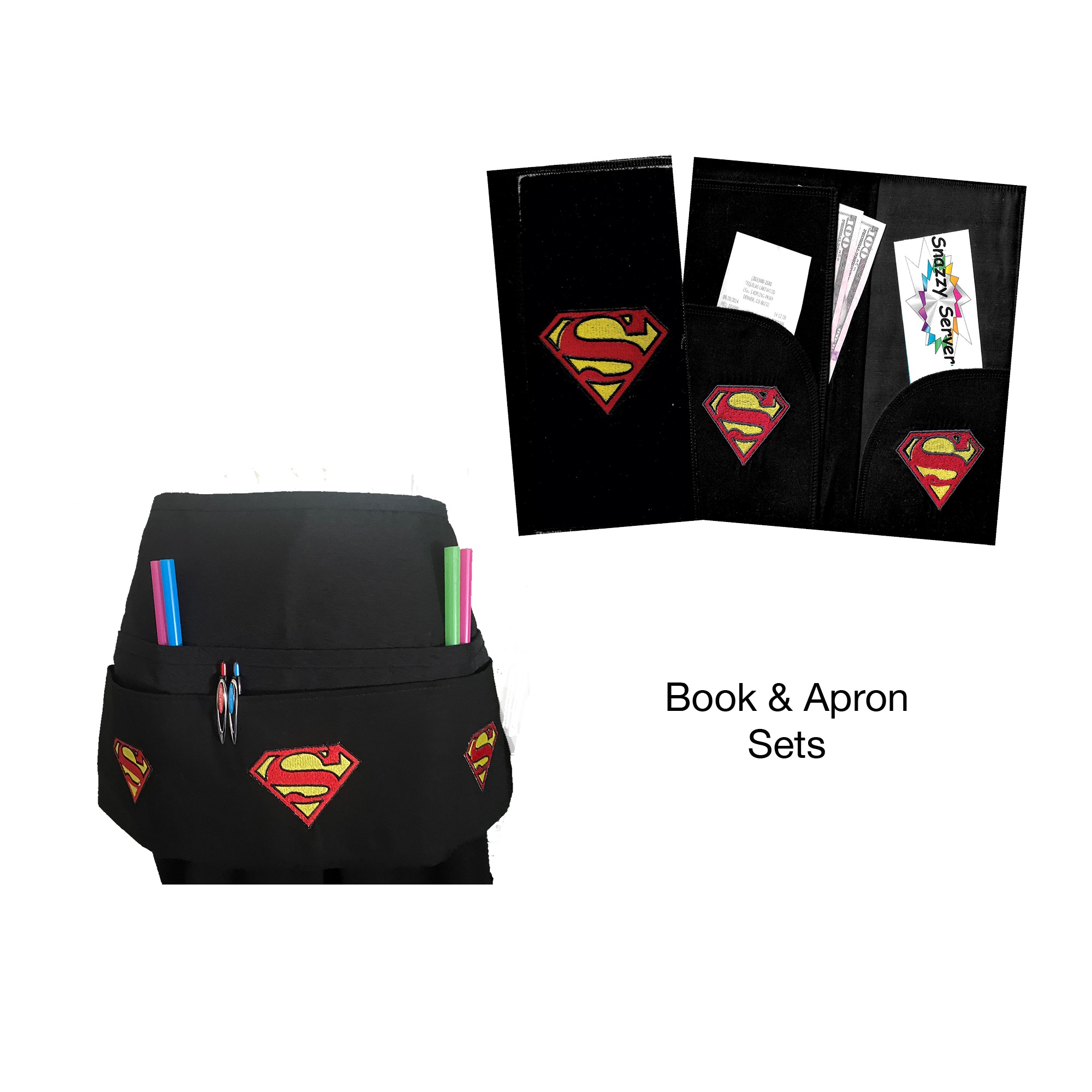 Superman Embroidery Book & Apron Set