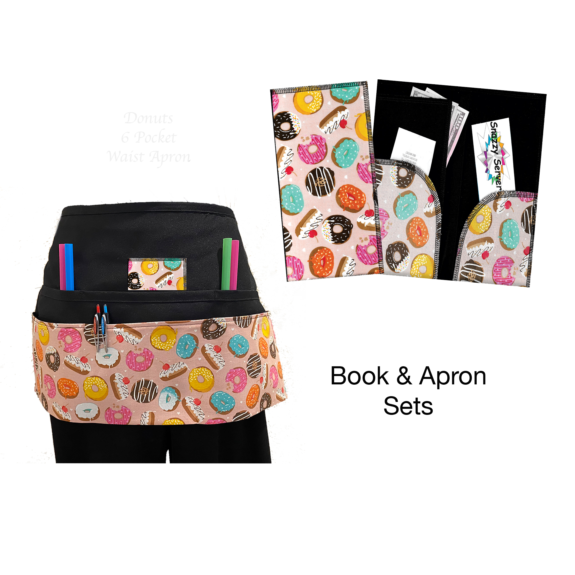 Donuts Book & Apron Set