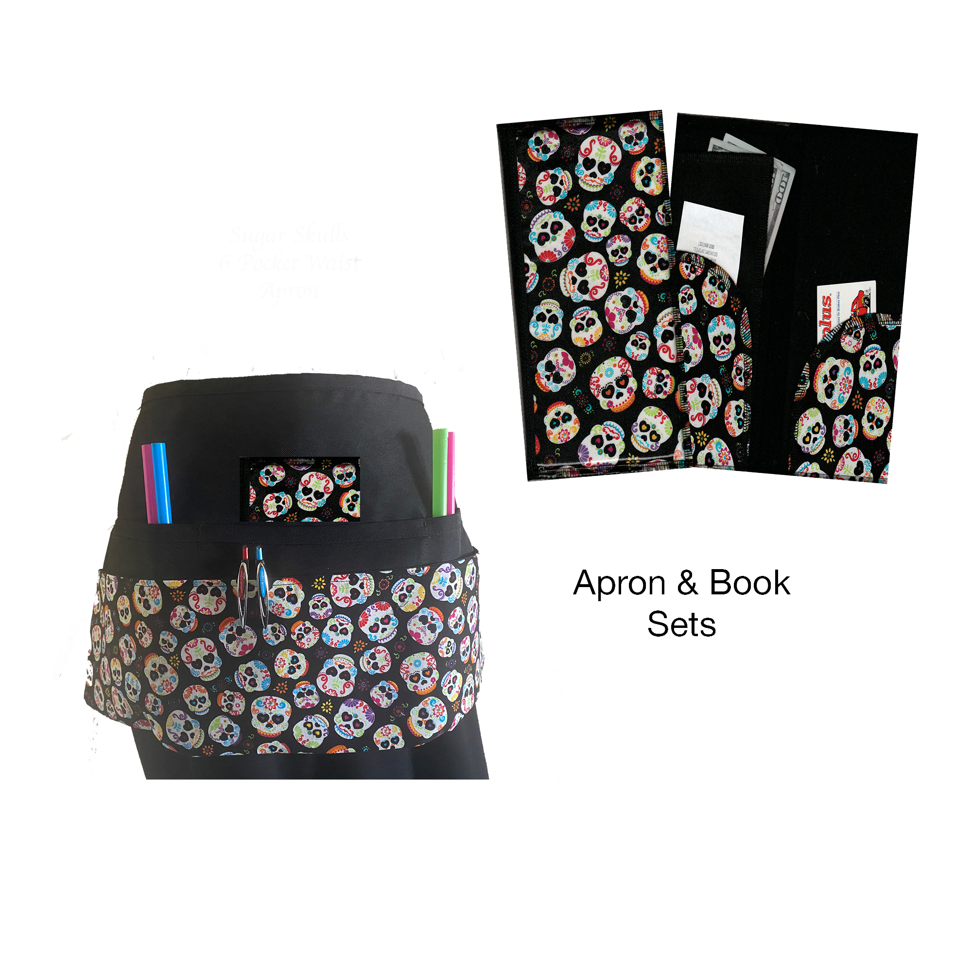 Sugar Skulls Book & Apron Set