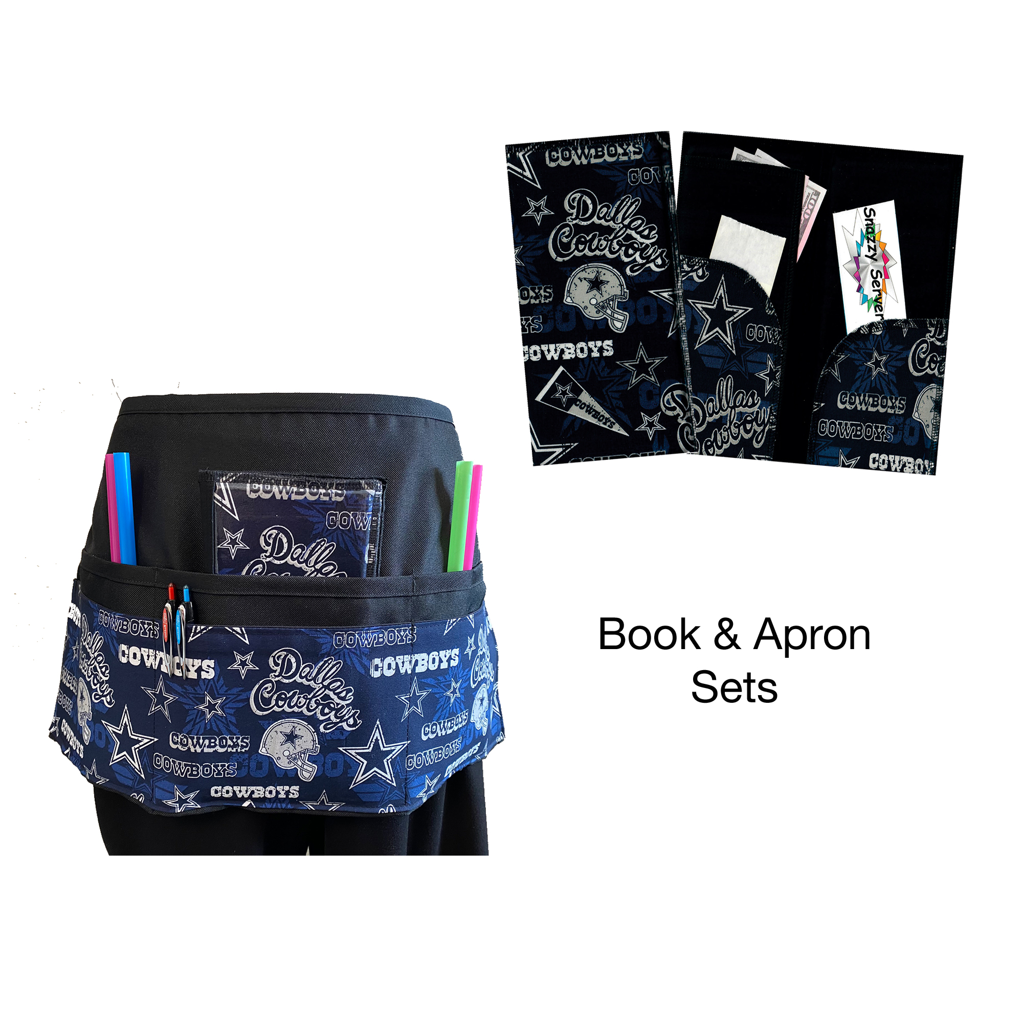 NFL Dallas Cowboys Stars Book & Apron Set