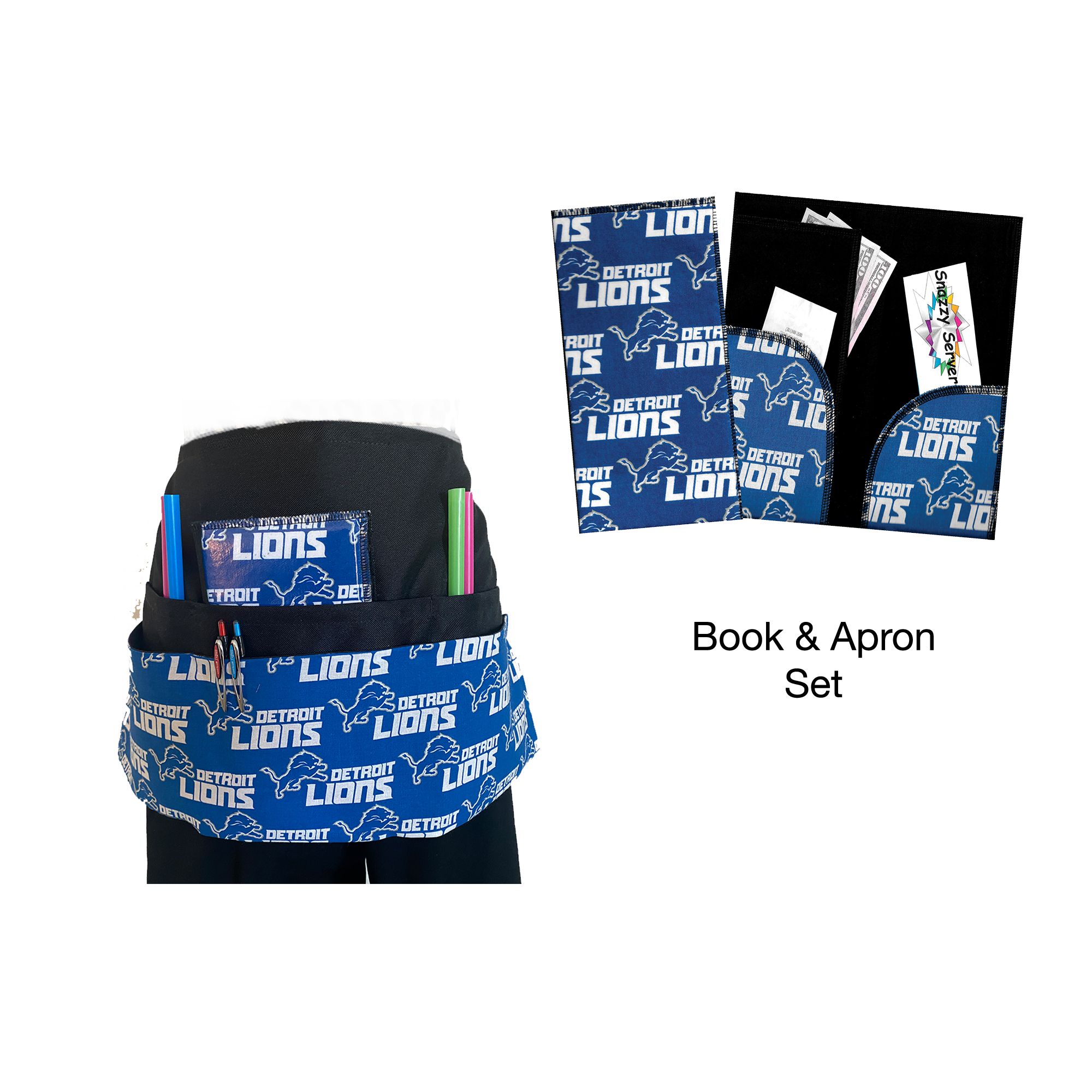 NFL Detroit Lions Book & Apron Set