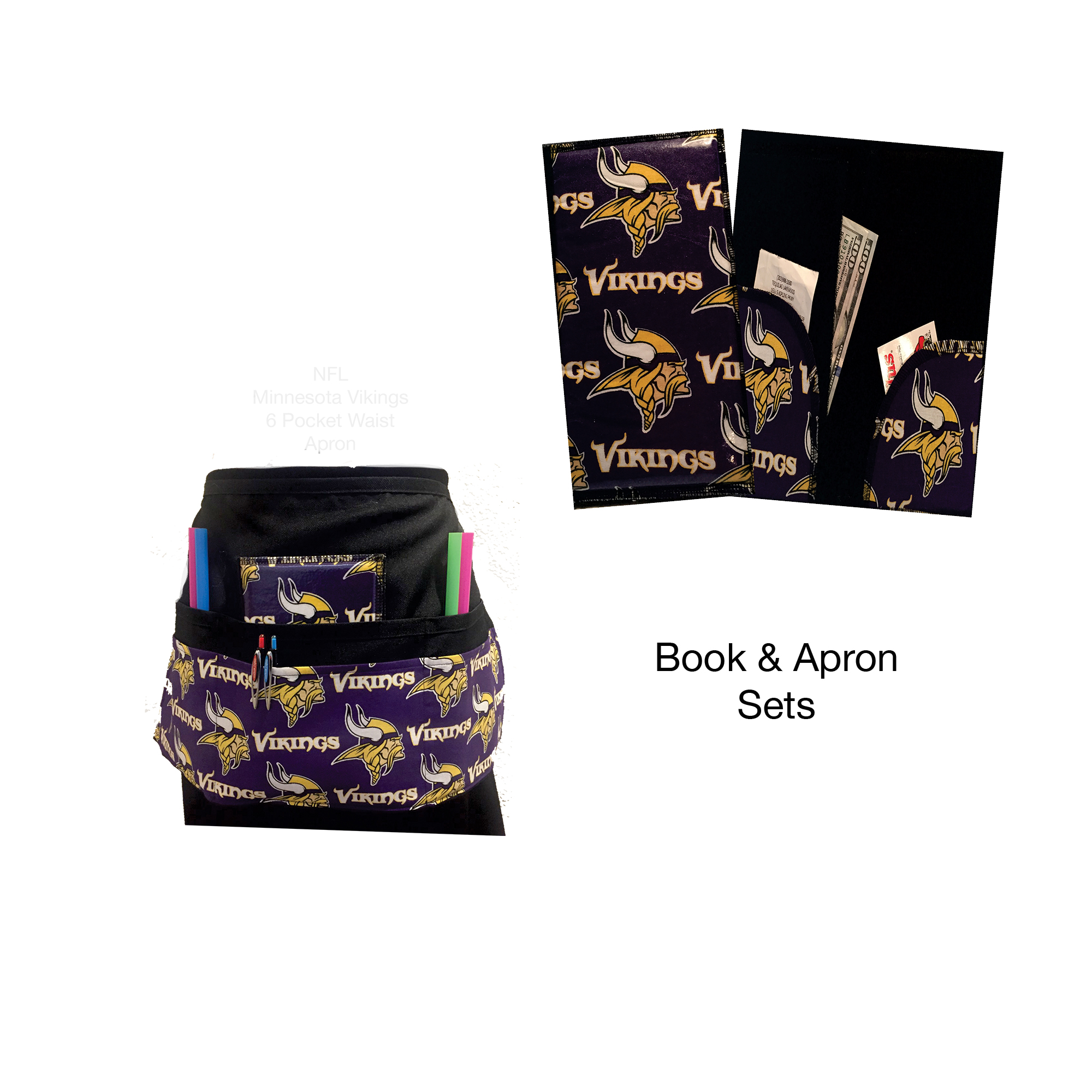 NFL Minnesota Vikings Book & Apron Set