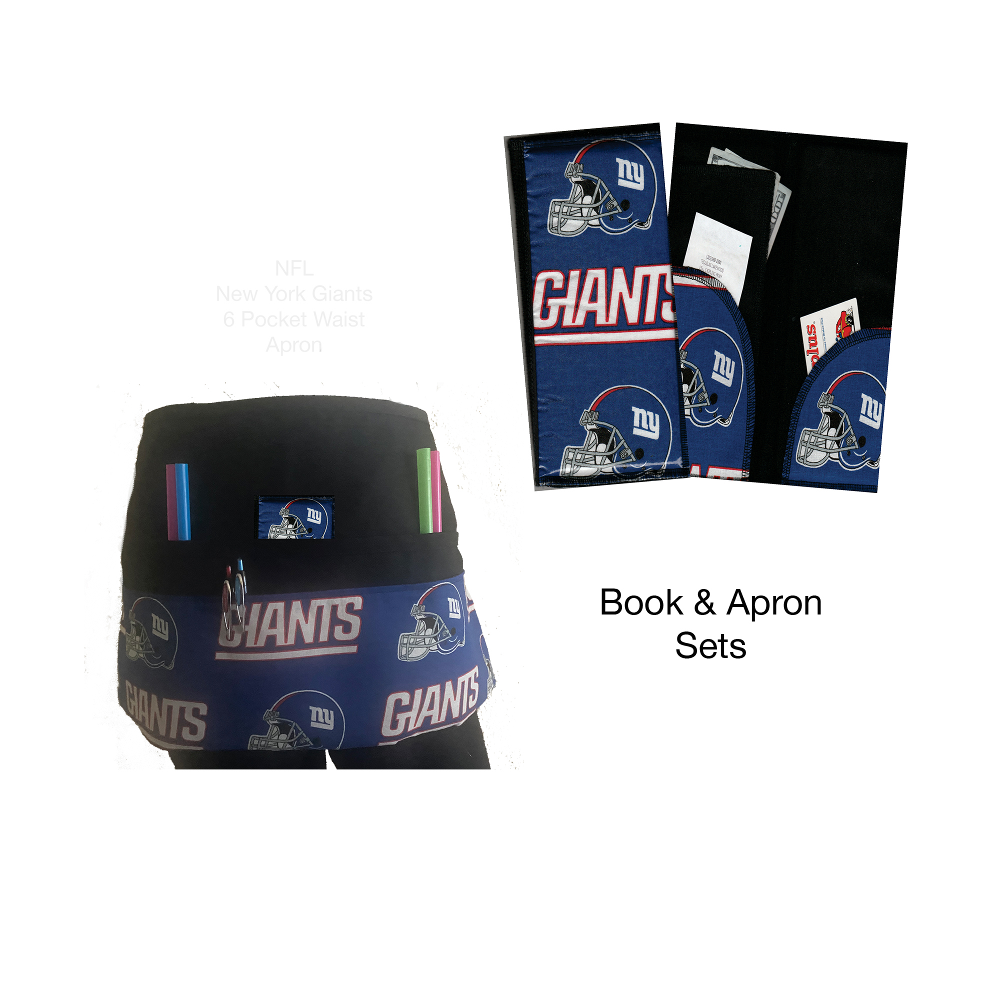 NFL NY Giants Book & Apron Set