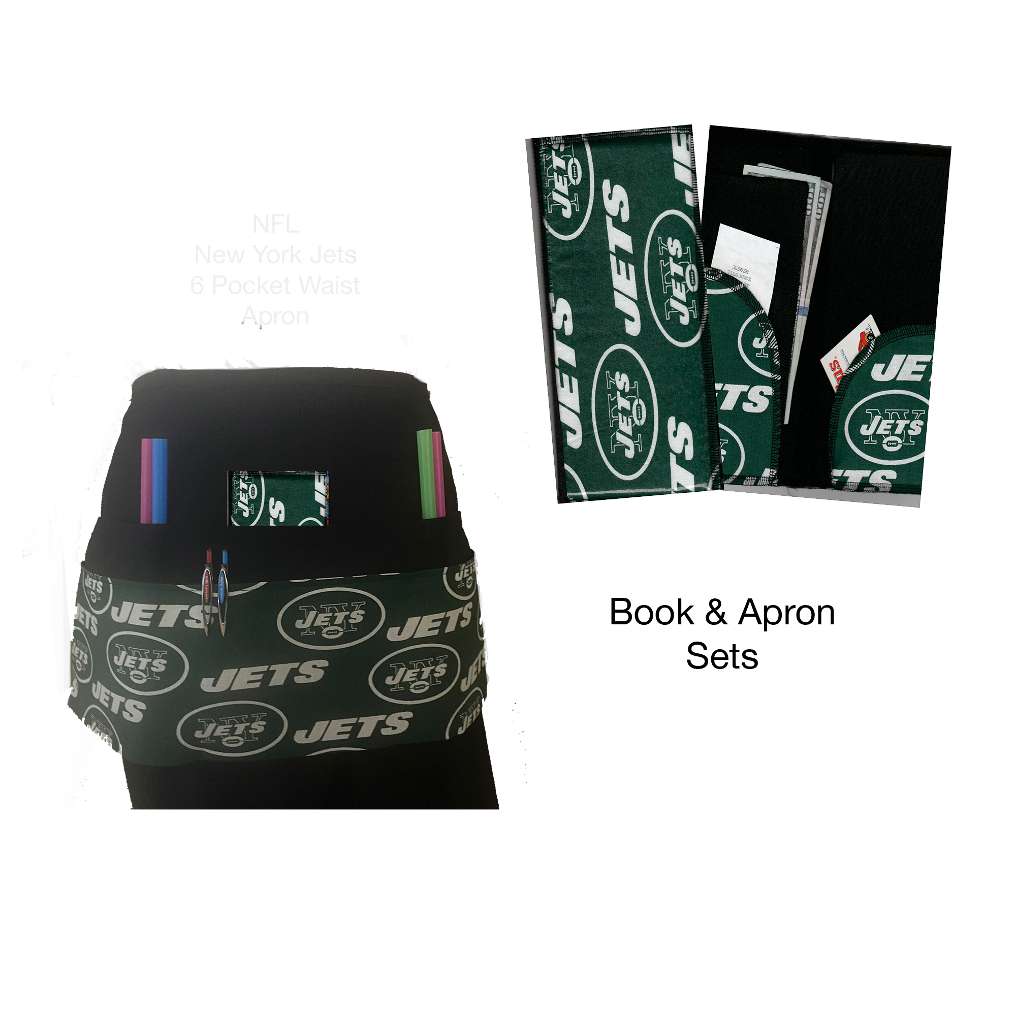 NFL NY Jets Book & Apron Set