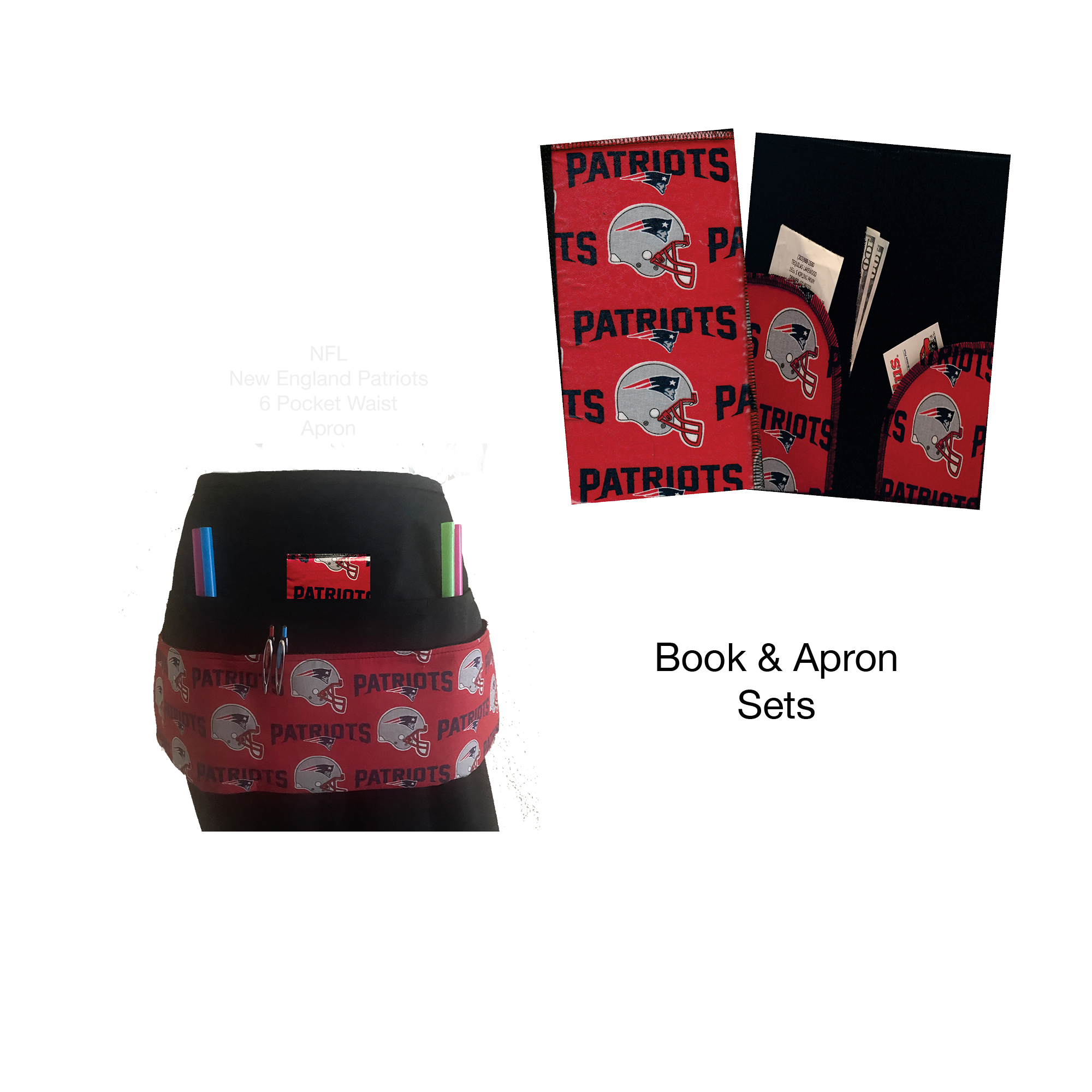 NFL New England Patriots Book & Apron Set