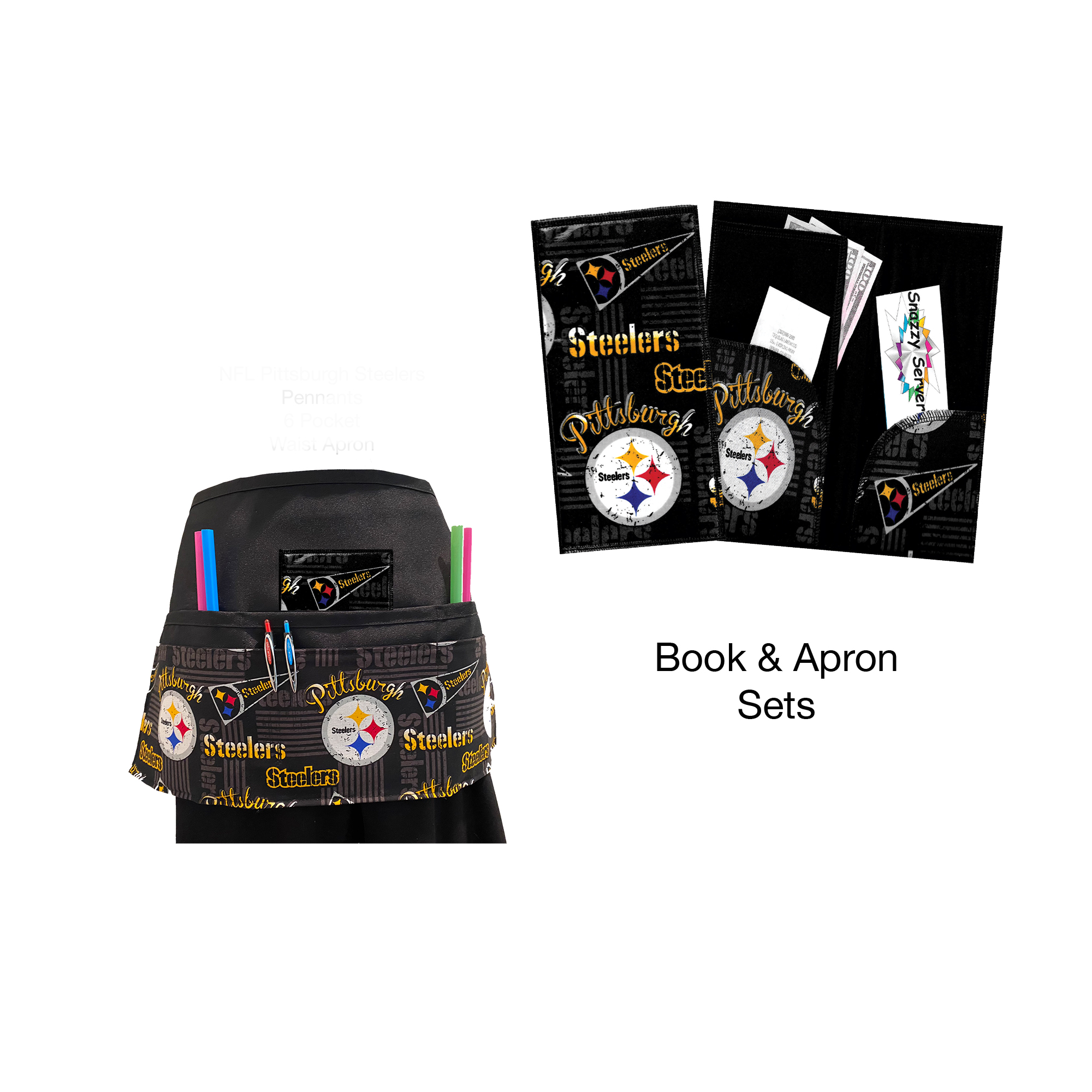 NFL Pittsburgh Pennant Book & Apron Set