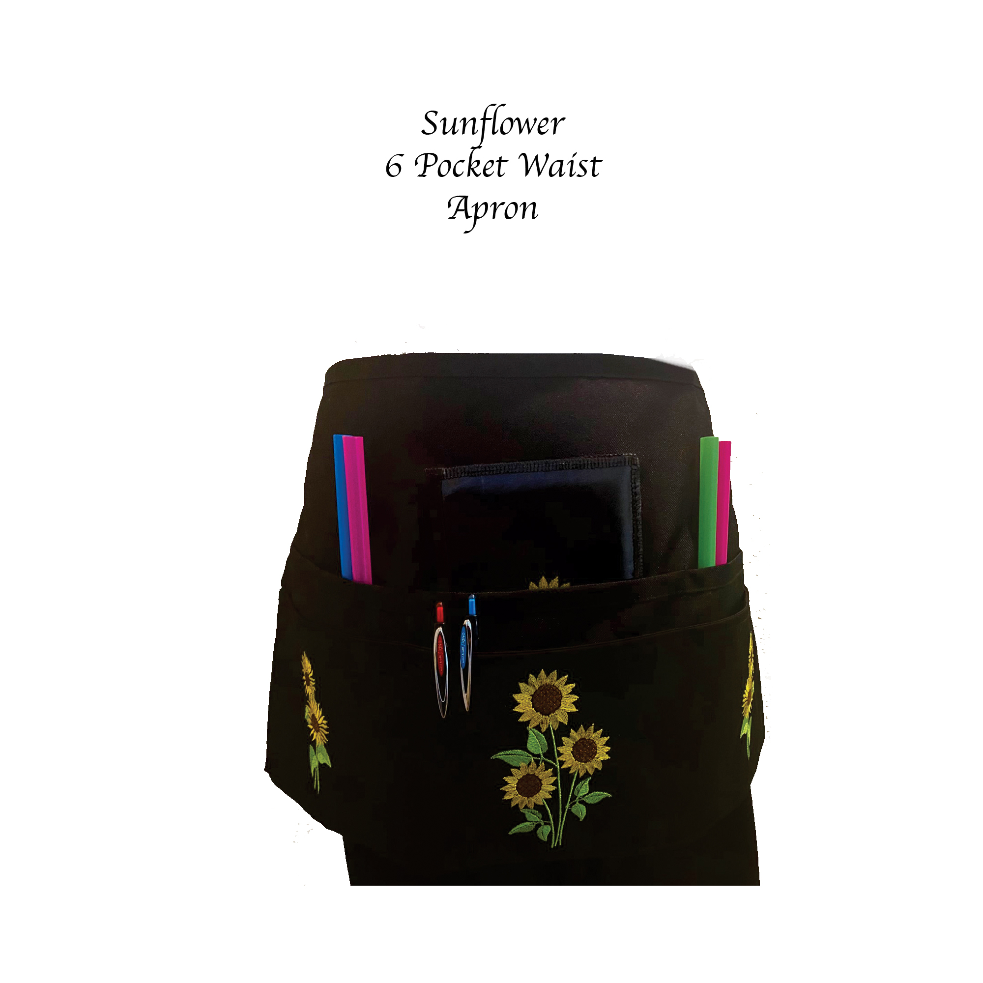 Sunflower Embroidery Apron
